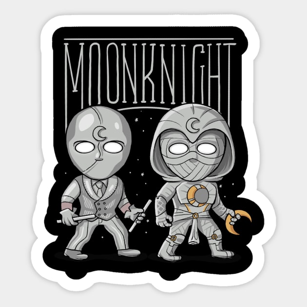 White knights Sticker by ajax2099